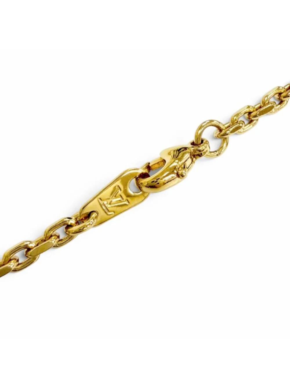 Louis Vuitton Chain LV Yours Monogram Flower Necklace Gold